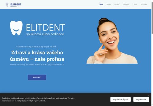Zobrazit webové stránky Zubní ordinace ELITDENT - zubní lékařka Marina Pavlova, MUDr. Nikol Hagen, MDDr. Anna Krivousova Dis., MDDr. Vsevolod Pavlov Dis.