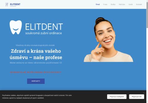 Zobrazit webové stránky Zubní ordinace ELITDENT - zubní lékařka Marina Pavlova, MUDr. Nikol Hagen, MDDr. Anna Krivousova Dis., MDDr. Vsevolod Pavlov Dis.