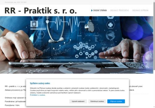 Zobrazit webové stránky Praktický lékař pro dospělé - RR-Praktik s.r.o. - MUDr. Renata Ranková (pobočka Třebízského)