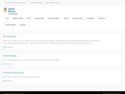 Stomatologie - Zubní Říčany - MUDr. Martina Machová