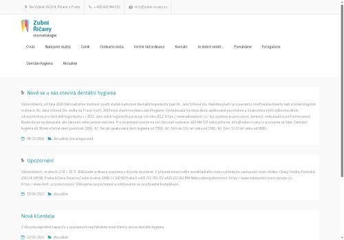 Zobrazit webové stránky Stomatologie - Zubní Říčany - MUDr. Martina Machová
