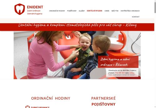 Zobrazit webové stránky Zubní ordinace ENIDENT - MUDr. Eva Nixová