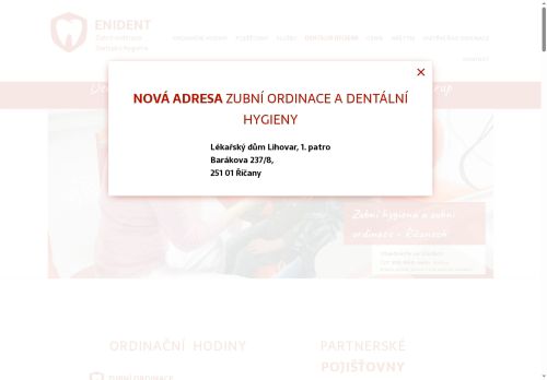 Zobrazit webové stránky Zubní ordinace ENIDENT - MUDr. Eva Nixová