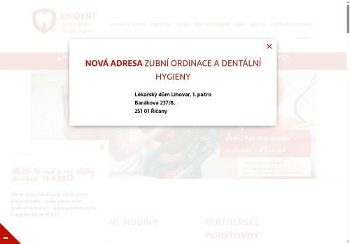 Zobrazit webové stránky Zubní ordinace ENIDENT - MUDr. Eva Nixová