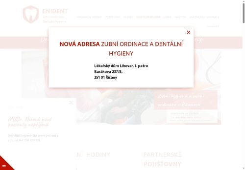 Zobrazit webové stránky Zubní ordinace ENIDENT - MUDr. Eva Nixová
