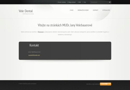 Zobrazit webové stránky Zubní ordinace Vekr Dental - MUDr. Jana Vekrbauerová