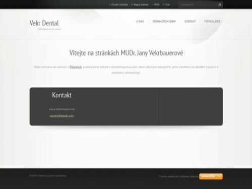 Zubní ordinace Vekr Dental - MUDr. Jana Vekrbauerová