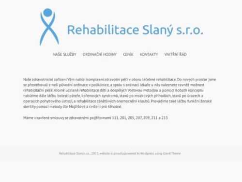 Rehabilitace Slaný s.r.o. - MUDr. Jana Matějková, MUDr. Jan Medonos