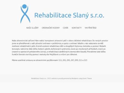 Rehabilitace Slaný s.r.o. - MUDr. Jana Matějková, MUDr. Jan Medonos