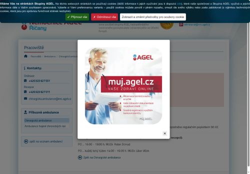 Zobrazit webové stránky Chirurgická ambulance - Nemocnice Říčany