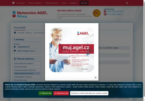 Zobrazit webové stránky Diabetologická ambulance - Nemocnice Říčany
