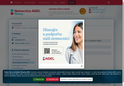 Zobrazit webové stránky Diabetologická ambulance - Nemocnice Říčany