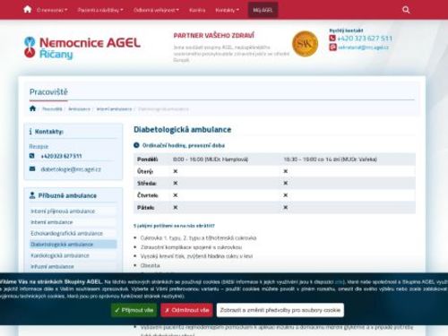 Diabetologická ambulance - Nemocnice Říčany