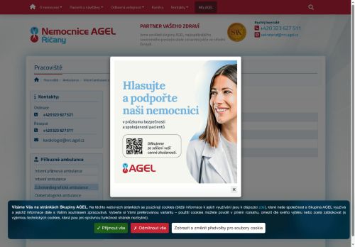 Zobrazit webové stránky Echokardiografická ambulance - Nemocnice Říčany