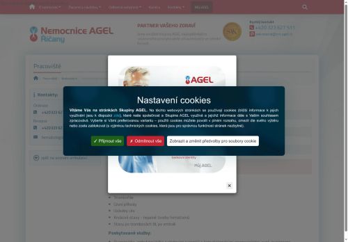 Zobrazit webové stránky Hematologická ambulance - Nemocnice Říčany