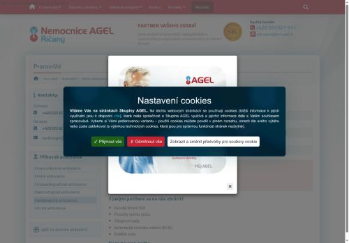 Zobrazit webové stránky Kardiologická ambulance - Nemocnice Říčany