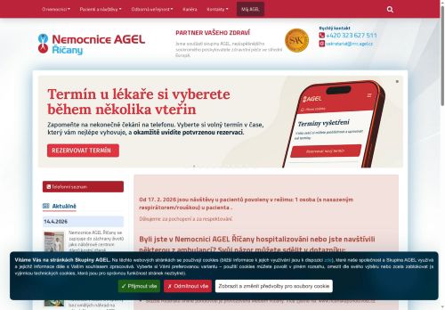 Zobrazit webové stránky Nemocnice Říčany