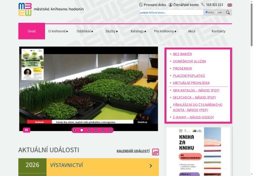 Zobrazit webové stránky Městská knihovna Hodonín