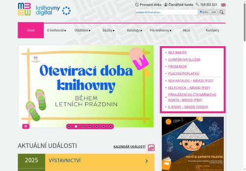Zobrazit webové stránky Městská knihovna Hodonín
