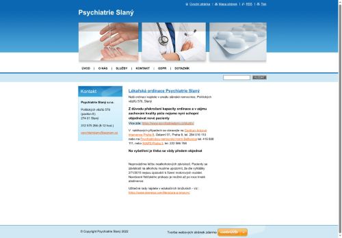 Zobrazit webové stránky Psychiatrie Slaný s.r.o. - MUDr. Ing. Peter Šóš, Ph.D., MUDr. Jana Peichlová