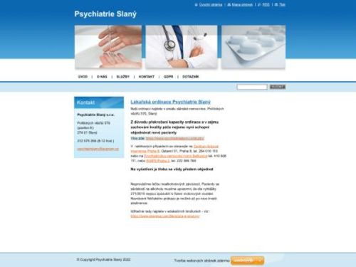Psychiatrie Slaný s.r.o. - MUDr. Ing. Peter Šóš, Ph.D., MUDr. Jana Peichlová