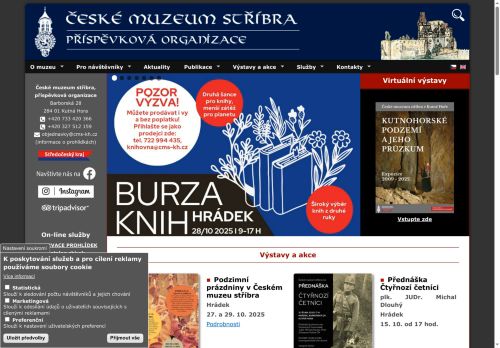 Zobrazit webové stránky Hrádek - České muzeum stříbra