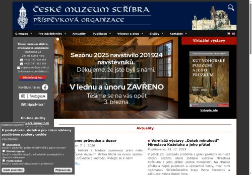Zobrazit webové stránky Hrádek - České muzeum stříbra