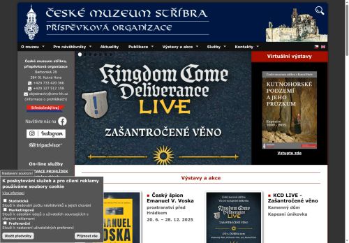 Zobrazit webové stránky Hrádek - České muzeum stříbra