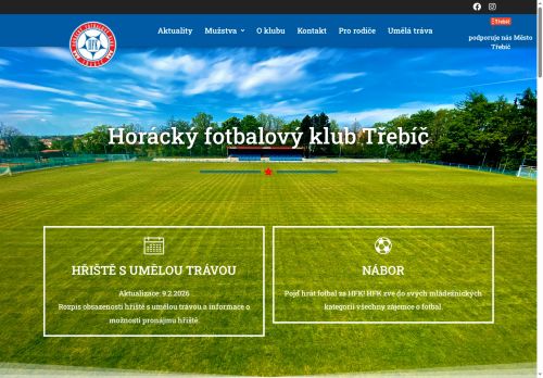 Zobrazit webové stránky Horácký fotbalový klub Třebíč