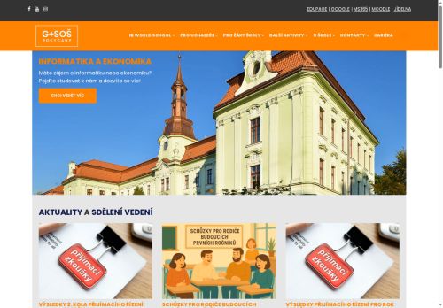 Zobrazit webové stránky Gymnázium a SOŠ Rokycany