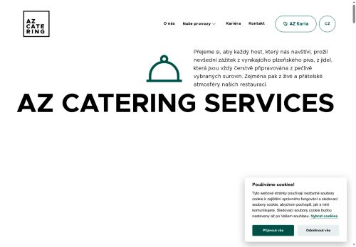 Webové stránky AZ Catering services s.r.o., Plzeň