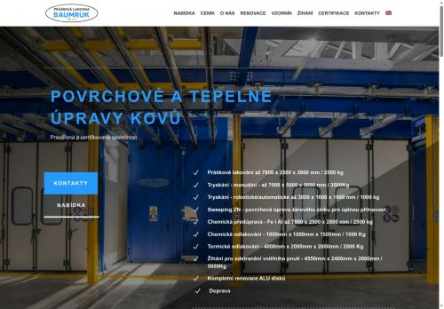 PRÁŠKOVÁ LAKOVNA BAUMRUK spol. s r.o. nabízí práci na pozici Lakýrníci a natěrači kovů, kovových výrobků v obci Plzeň