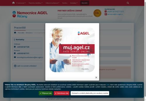 Zobrazit webové stránky Neurologická ambulance - Nemocnice Říčany