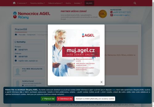 Zobrazit webové stránky Radiodiagnostické oddělení - Nemocnice Říčany