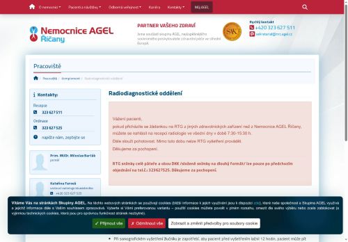 Zobrazit webové stránky Radiodiagnostické oddělení - Nemocnice Říčany
