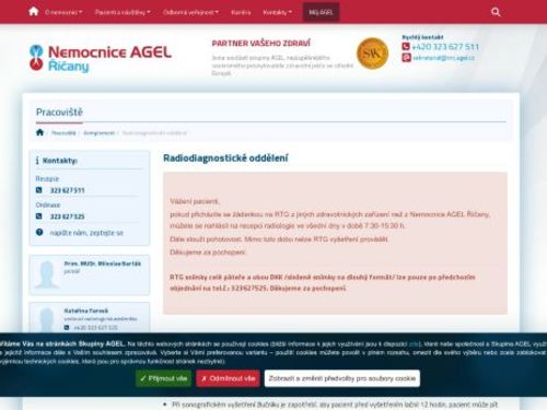 Radiodiagnostické oddělení - Nemocnice Říčany