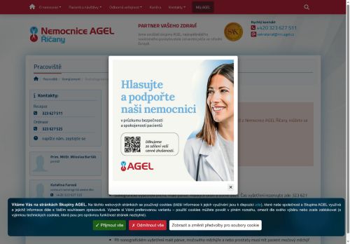 Zobrazit webové stránky Radiodiagnostické oddělení - Nemocnice Říčany