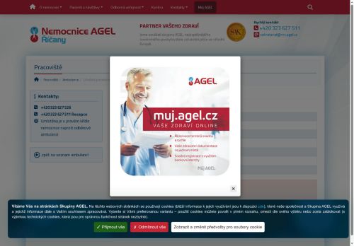 Zobrazit webové stránky Lékařská pohotovostní služba - Nemocnice Říčany