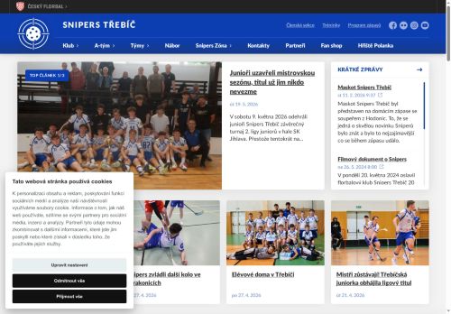 Zobrazit webové stránky Snipers Třebíč