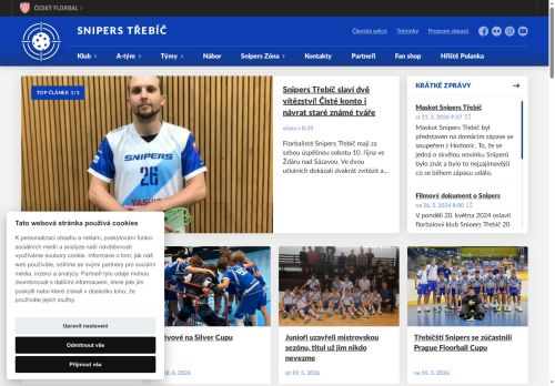 Zobrazit webové stránky Snipers Třebíč