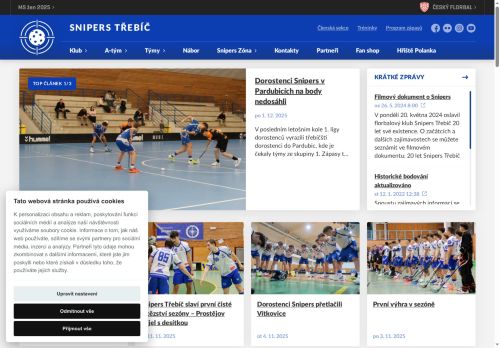 Zobrazit webové stránky Snipers Třebíč