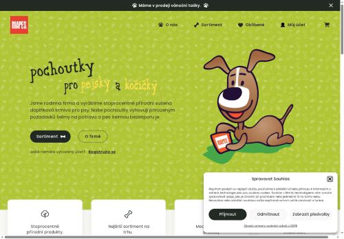 Webové stránky MAPES spol. s r.o., Církvice