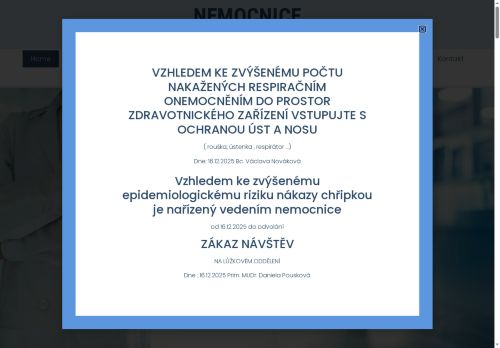 Zobrazit webové stránky Nemocnice u Sv. Jiří