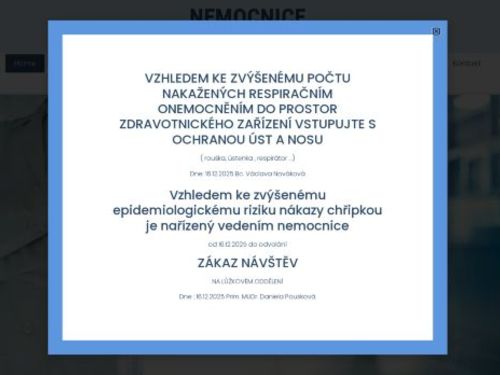 Respirační ordinace - Nemocnice u Sv. Jiří