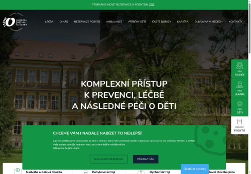 Zobrazit webové stránky Olivova dětská léčebna