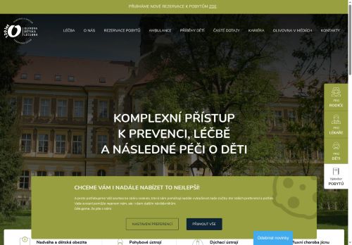 Zobrazit webové stránky Olivova dětská léčebna