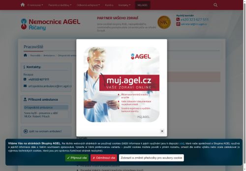 Zobrazit webové stránky Ortopedická ambulance - Nemocnice Říčany