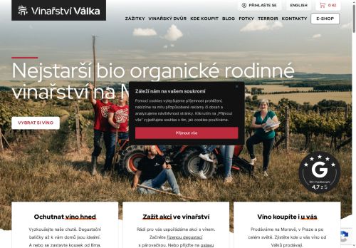 Zobrazit webové stránky Vinařství Válka Nosislav