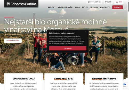 Zobrazit webové stránky Vinařství Válka Nosislav