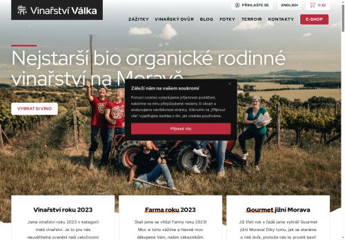 Zobrazit webové stránky Vinařství Válka Nosislav